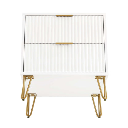 Manhattan Comfort 2-Piece DUMBO Nightstand and Dresser
