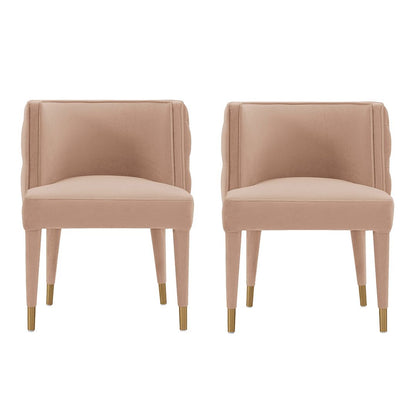 Manhattan Comfort Modern Maya Tufted Velvet Dining Chair