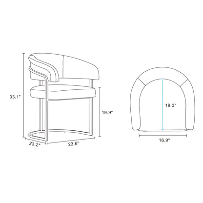 Manhattan Comfort Augusta Dining Chair - Set of 2