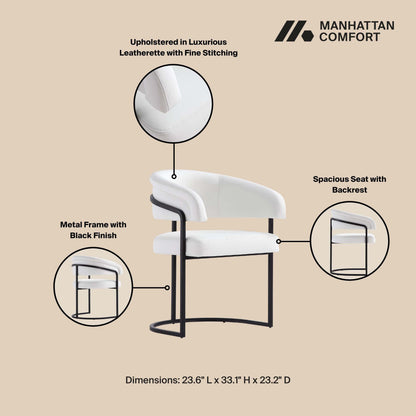 Manhattan Comfort Augusta Dining Chair - Set of 2