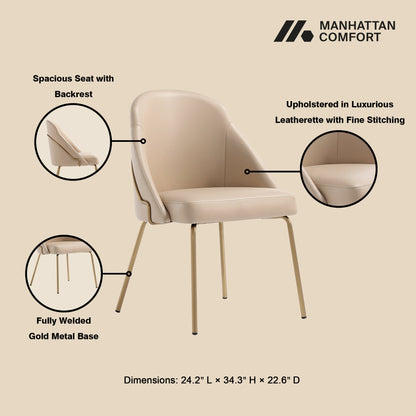 Manhattan Comfort Gracie Dining Chair - Set of 2