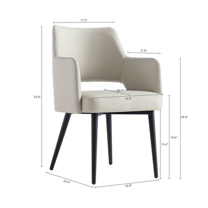Manhattan Comfort Tremont Dining Arm Chair - Set of 2
