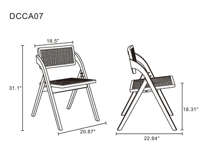 Manhattan Comfort Lambinet Dining Folding Chair - Set of 4