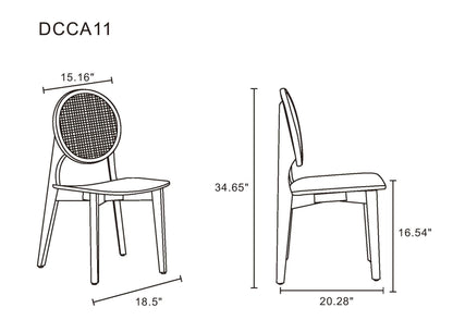 Manhattan Comfort Versailles Dining Chair - Set of 4