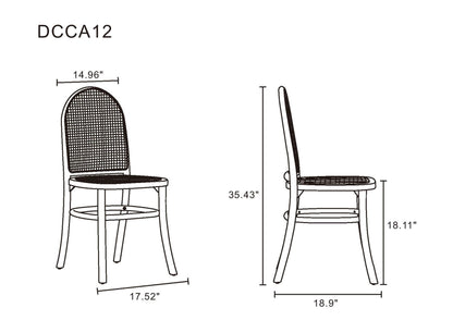 Manhattan Comfort Paragon 1.0 Dining Chair - Set of 4