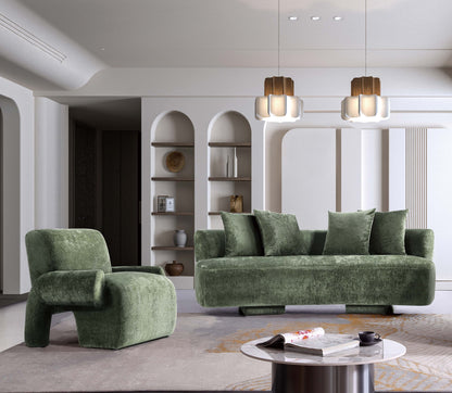 Manhattan Comfort 2-Piece Verandah Sofa and Accent Chair