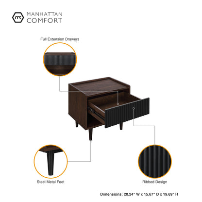 Manhattan Comfort Duane Nightstand - Set of 2