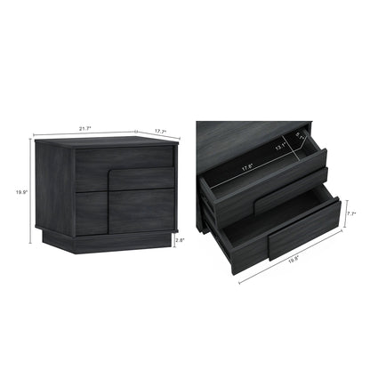 Manhattan Comfort Horizon Nightstand - Set of 2