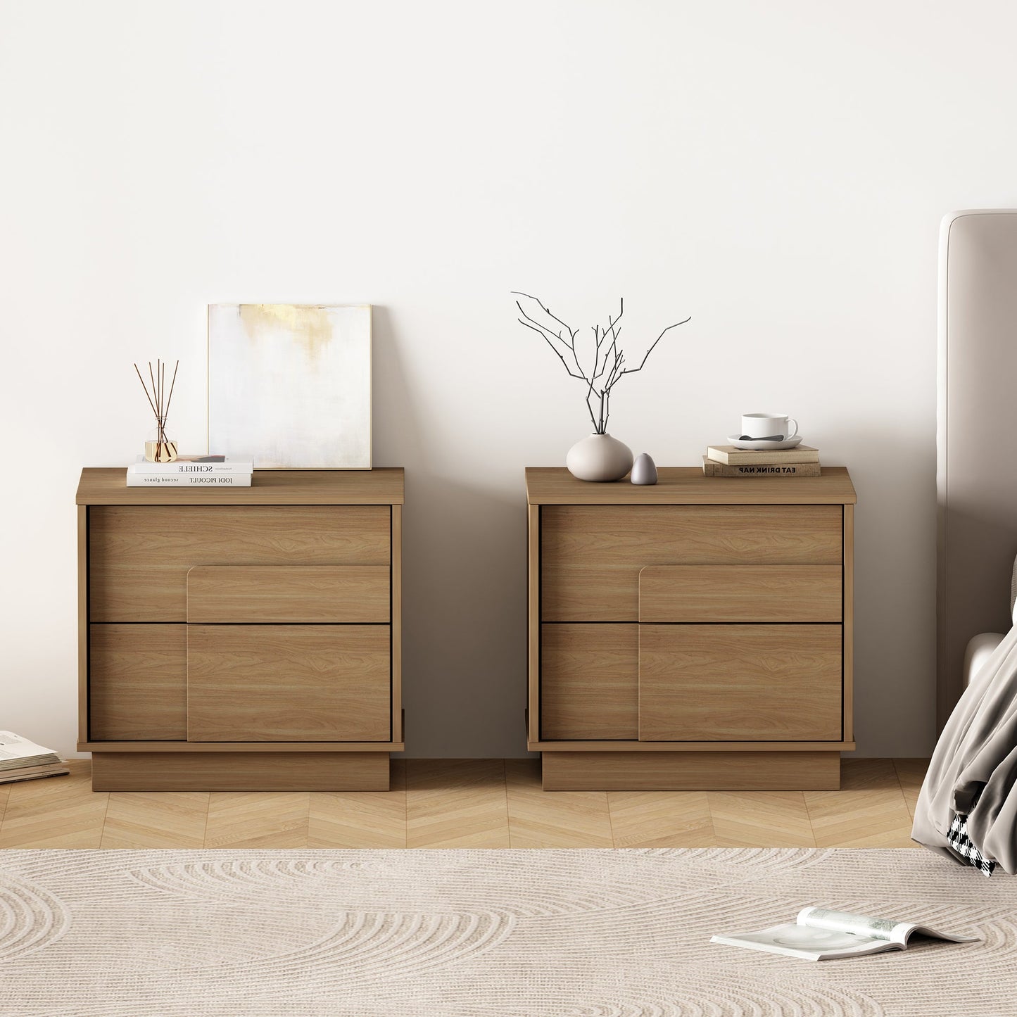 Manhattan Comfort Horizon Nightstand - Set of 2