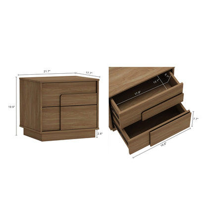 Manhattan Comfort Horizon Nightstand - Set of 2