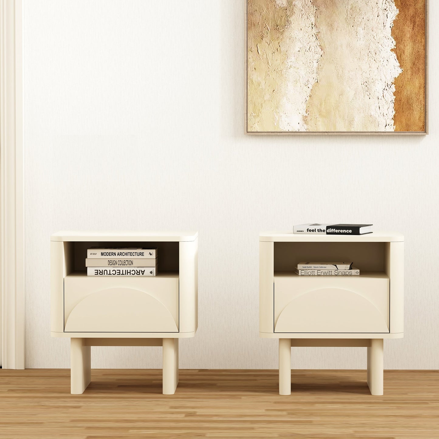Manhattan Comfort Ella Nightstand - Set of 2