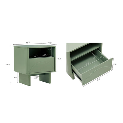 Manhattan Comfort Ella Nightstand - Set of 2