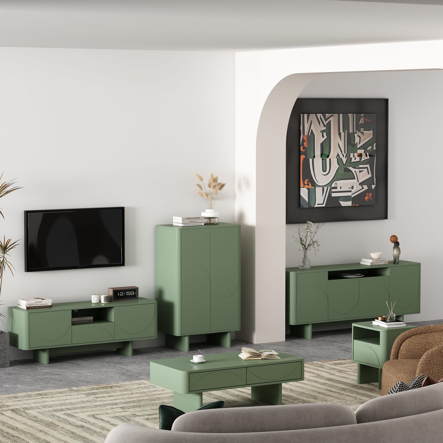Manhattan Comfort Ella Nightstand - Set of 2