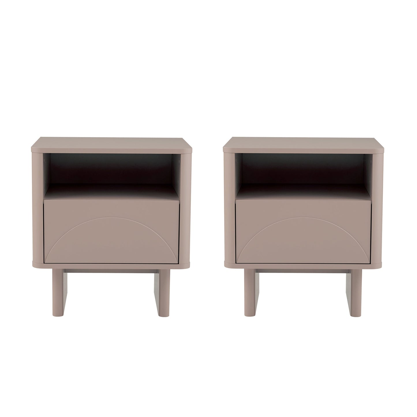 Manhattan Comfort Ella Nightstand - Set of 2