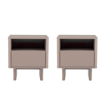 Manhattan Comfort Ella Nightstand - Set of 2