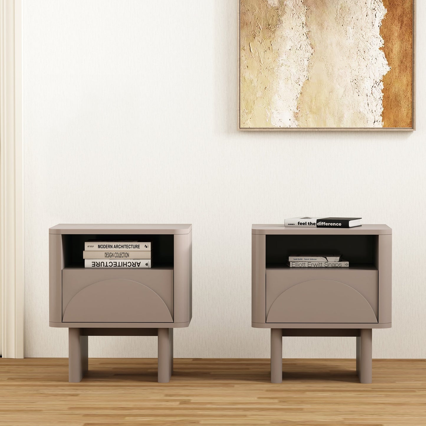 Manhattan Comfort Ella Nightstand - Set of 2