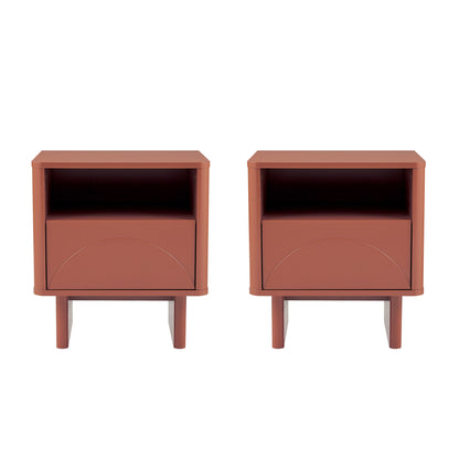 Manhattan Comfort Ella Nightstand - Set of 2