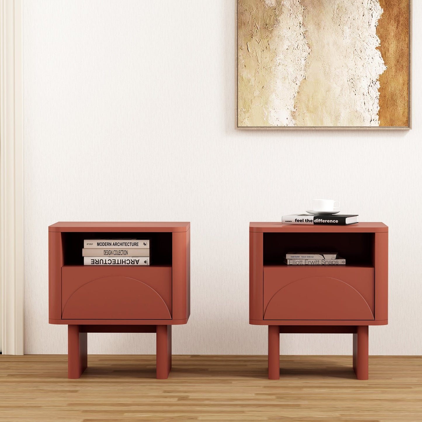 Manhattan Comfort Ella Nightstand - Set of 2