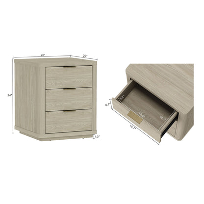 Manhattan Comfort Evelyn Nightstand - Set of 2