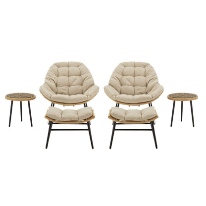 Manhattan Comfort 6-Piece Benson Patio Rocking Chair