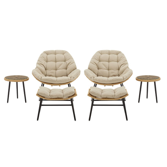 Manhattan Comfort 6-Piece Benson Patio Rocking Chair