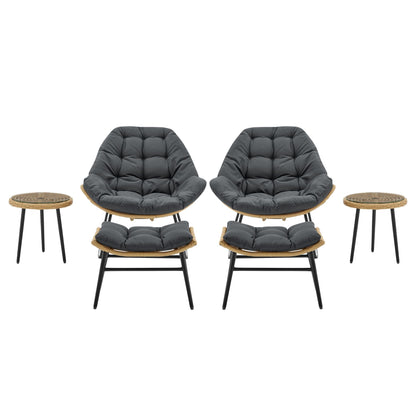 Manhattan Comfort 6-Piece Benson Patio Rocking Chair