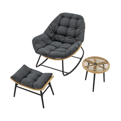Manhattan Comfort 6-Piece Benson Patio Rocking Chair
