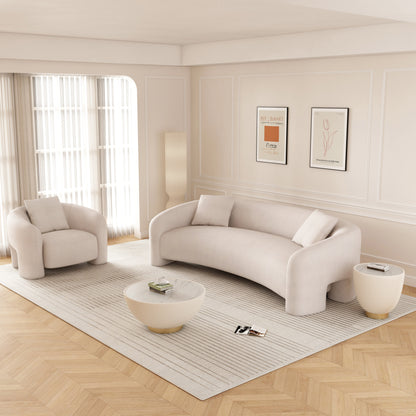 Manhattan Comfort Sylvia Sofa and Accent Chair - Set of 2