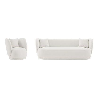 Manhattan Comfort 2-Piece Siri Sofa and Accent Chair