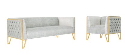 Manhattan Comfort 2-Piece Vector Sofa and Arm Chair Set