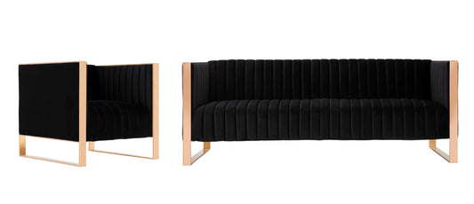 Manhattan Comfort 2-Piece Trillium Sofa and Arm Chair Set