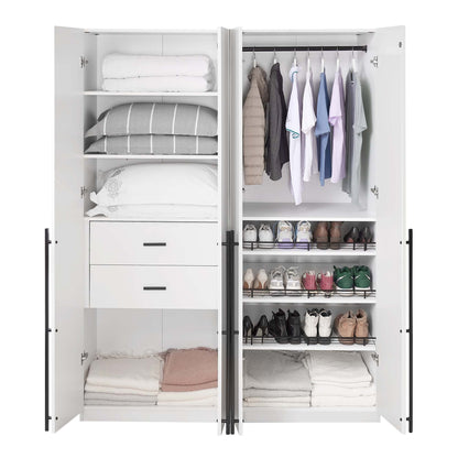 Manhattan Comfort 2-Piece Lee Wardrobe Closet 1.0 and 3.0