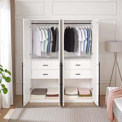 Manhattan Comfort Lee Wardrobe Closet 2.0 - Set of 2