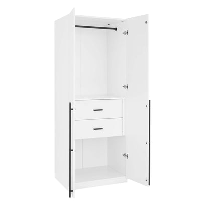 Manhattan Comfort Lee Wardrobe Closet 2.0 - Set of 2