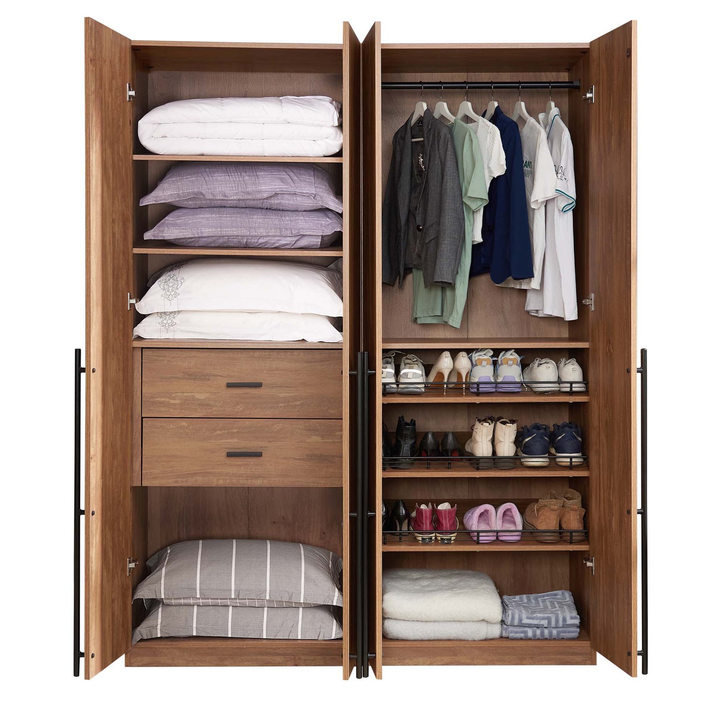 Manhattan Comfort 2-Piece Lee Wardrobe Closet 2.0 and 3.0
