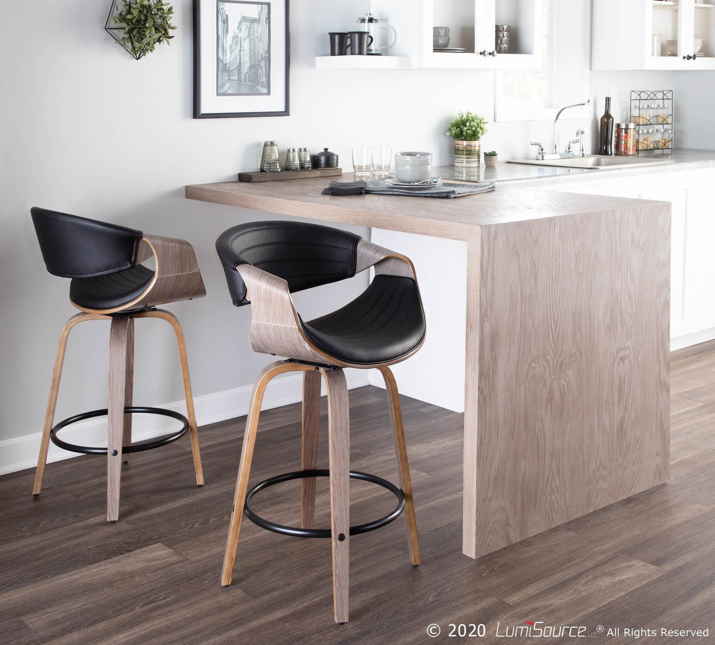 Majestic Office Furniture 26" Fixed-Height Counter Stool - Set of 2