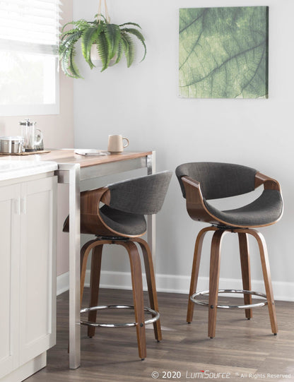 Majestic Office Furniture 24'' Fixed-Height Counter Stool - Set of 2
