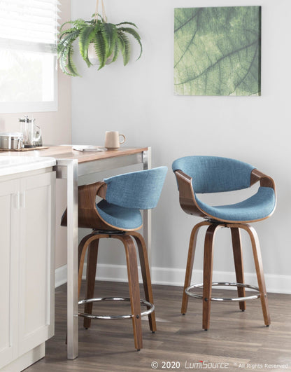 Majestic Office Furniture 24'' Fixed-Height Counter Stool - Set of 2