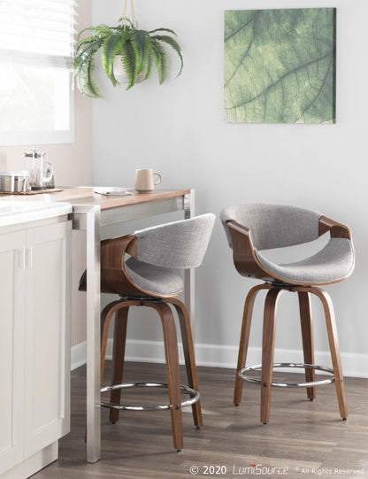 Majestic Office Furniture 24'' Fixed-Height Counter Stool - Set of 2