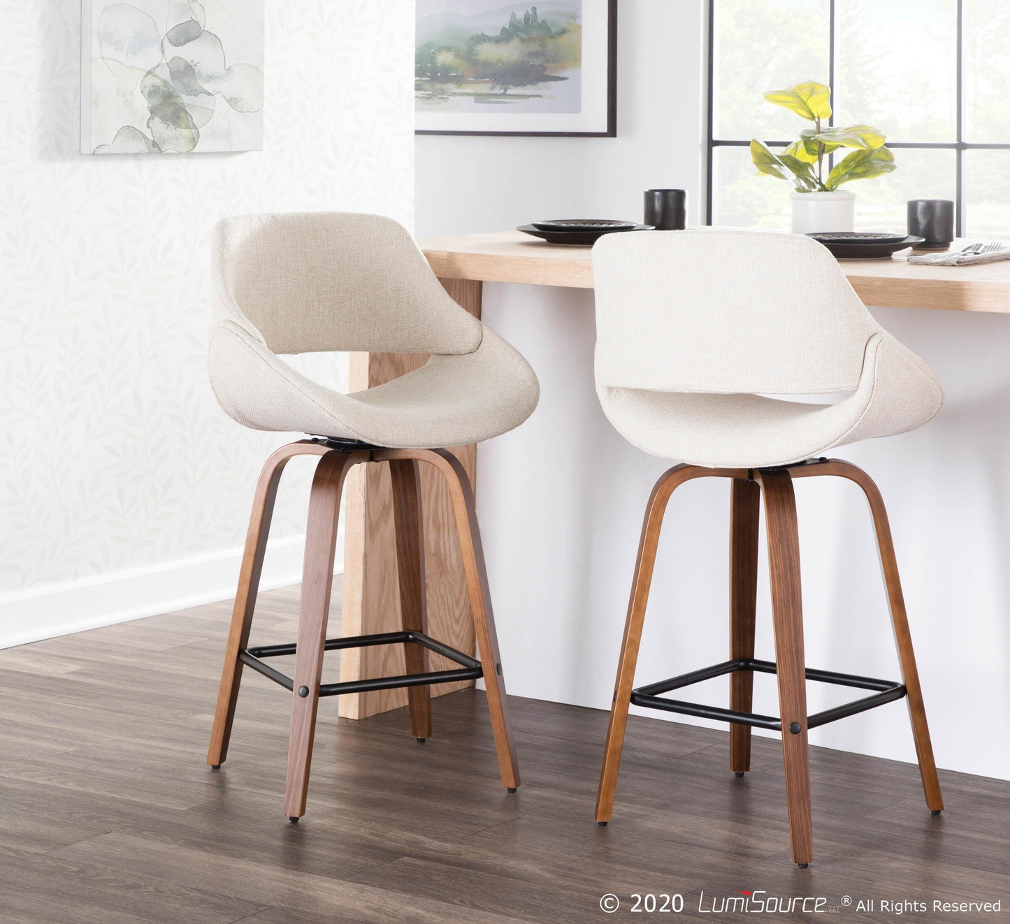Majestic Office Furniture 26" Fixed-Height Counter Stool - Set of 2