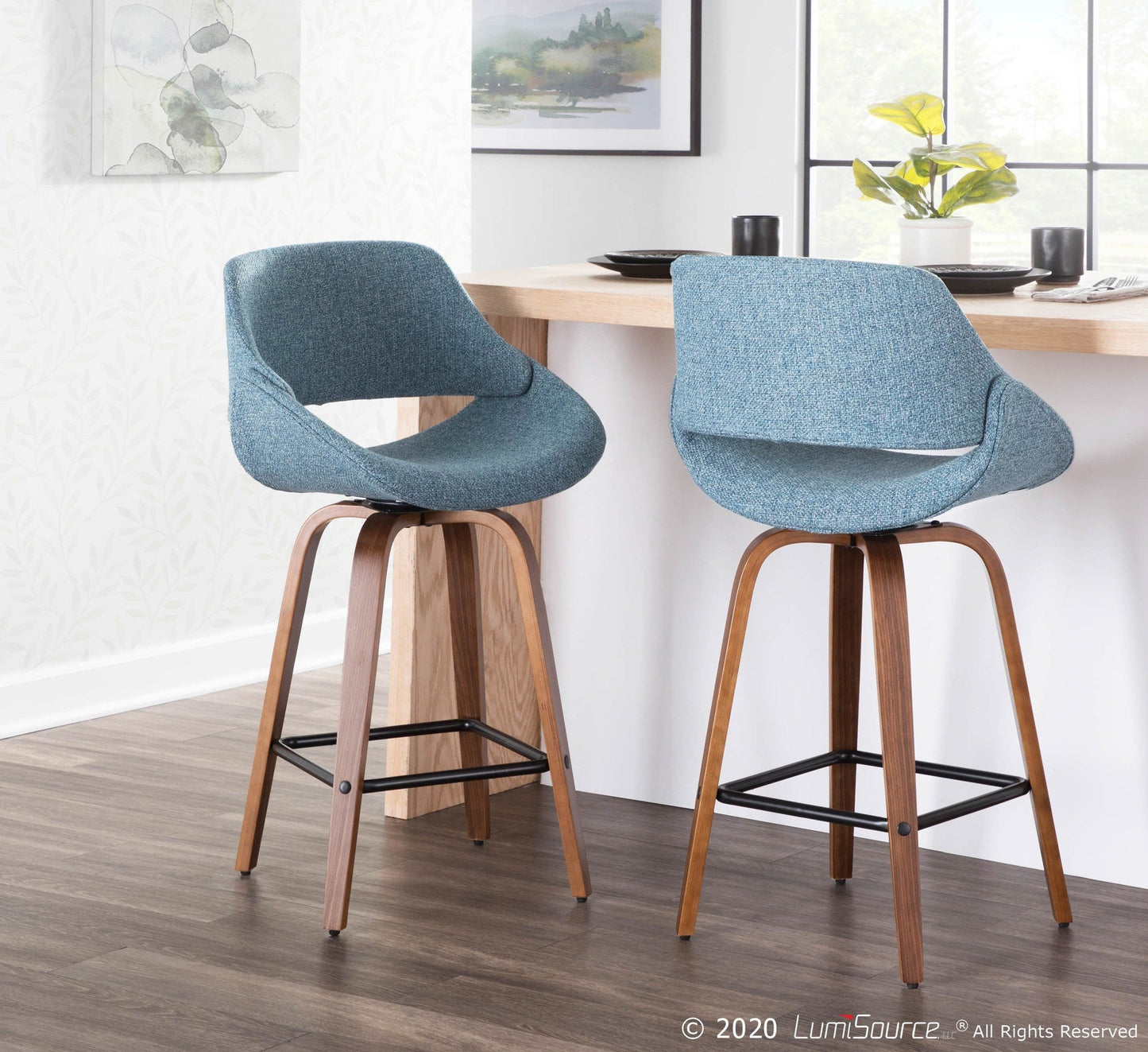 Majestic Office Furniture 26" Fixed-Height Counter Stool - Set of 2