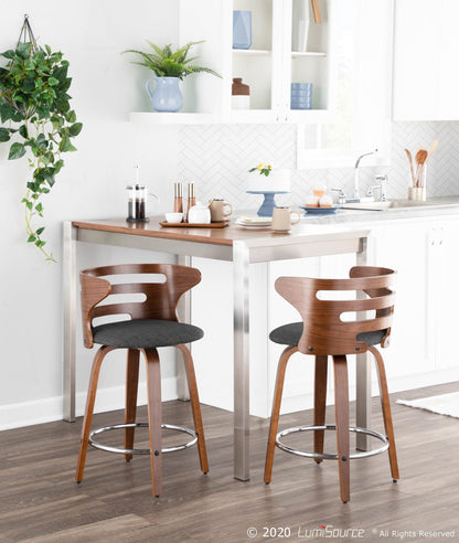 Majestic Office Furniture 24" Fixed-Height Counter Stool - Set of 2