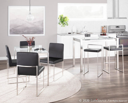 Majestic Office Furniture Stacker 26" Fixed-Height Counter Stool - Set Of 3