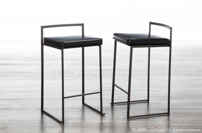 Majestic Office Furniture Stacker 26" Fixed-Height Counter Stool - Set Of 3