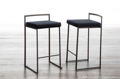 Majestic Office Furniture Stacker 26" Fixed-Height Counter Stool - Set Of 3