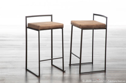 Majestic Office Furniture Stacker 26" Fixed-Height Counter Stool - Set Of 3