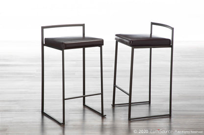 Majestic Office Furniture Stacker 26" Fixed-Height Counter Stool - Set Of 3