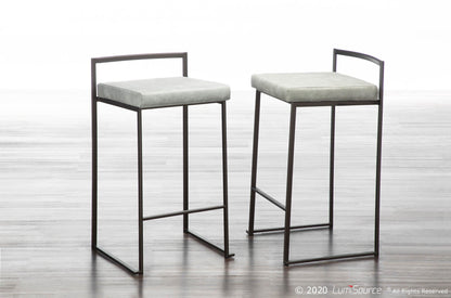 Majestic Office Furniture Stacker 26" Fixed-Height Counter Stool - Set Of 3