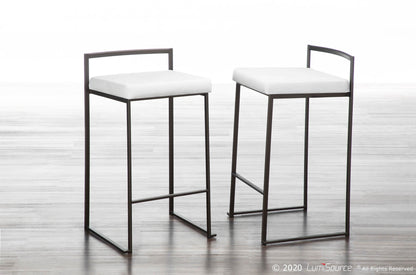 Majestic Office Furniture Stacker 26" Fixed-Height Counter Stool - Set Of 3