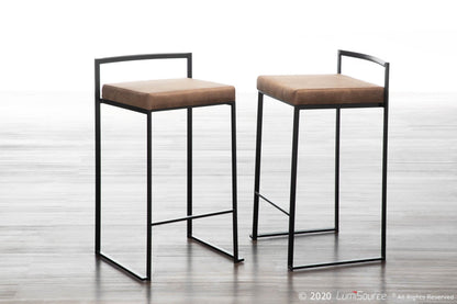Majestic Office Furniture Stacker 26" Fixed-Height Counter Stool - Set Of 3